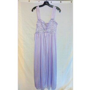 Ventura Maxi Nightgown L Semi‑Sheer Lace Romantic Fairycore Coquette Ethereal